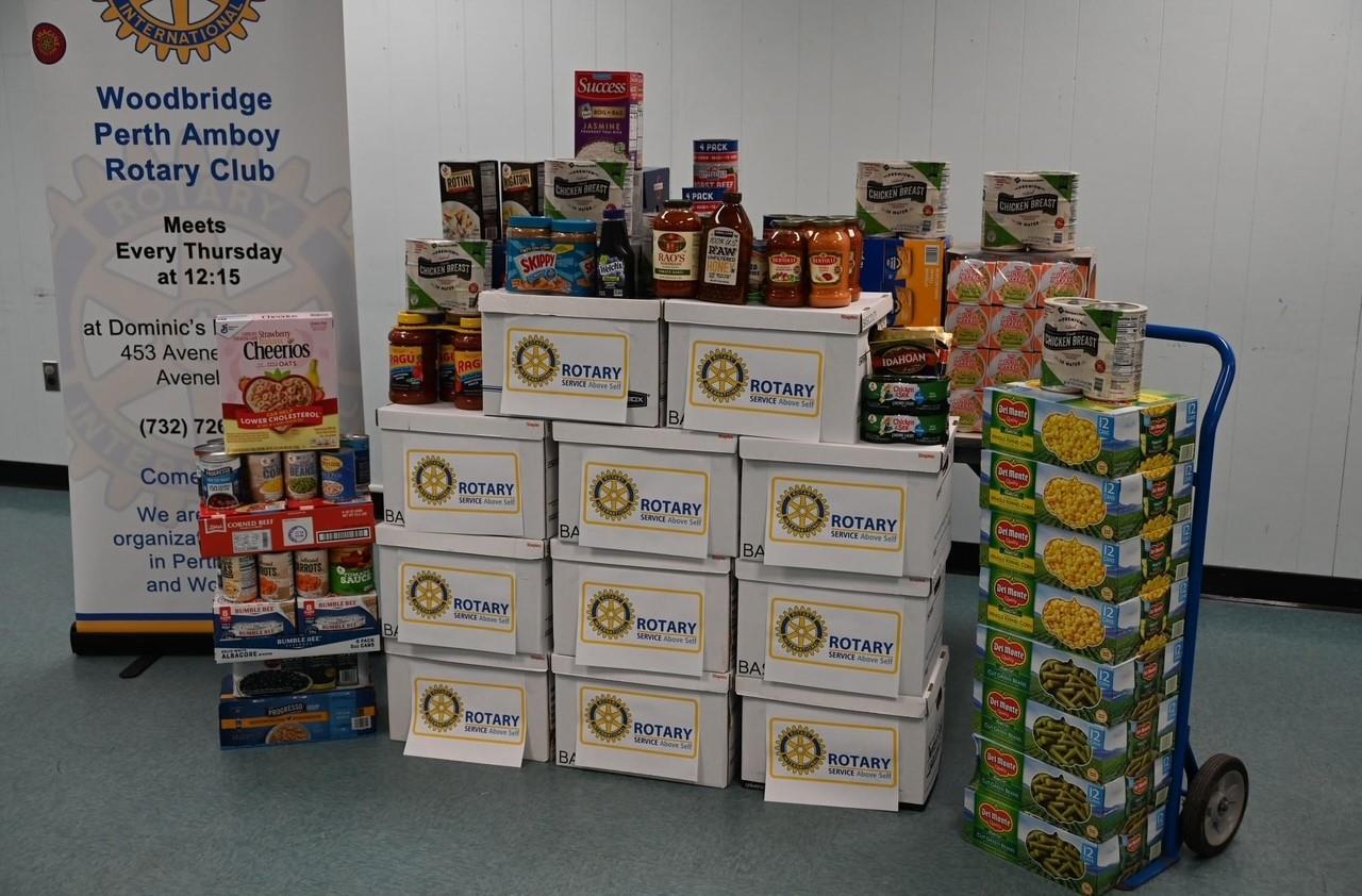 Nearly 600 lbs of food collected for the "Have-A-Heart" drive, restocking local pantries after the holidays.